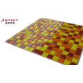 Latest Building Materials Pattern Gold Color Mosaic Glass for Wall